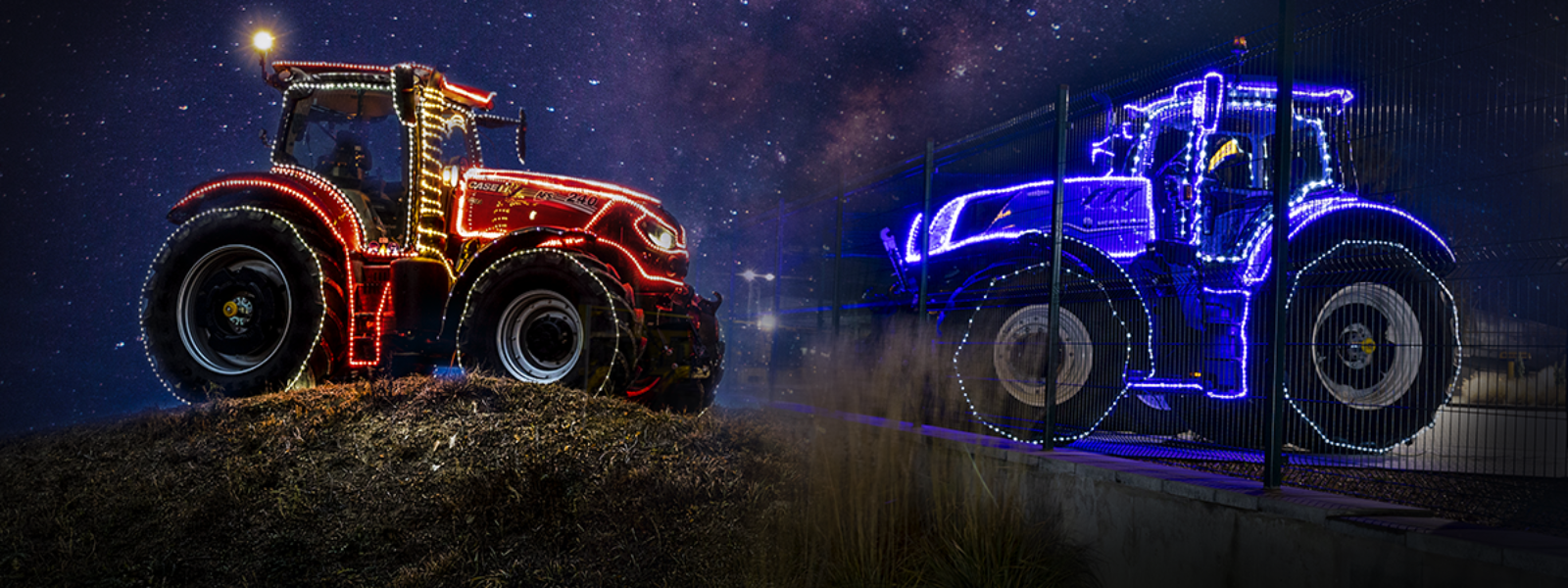 Traktory svítí. V AGROTEC Group začaly Vánoce!