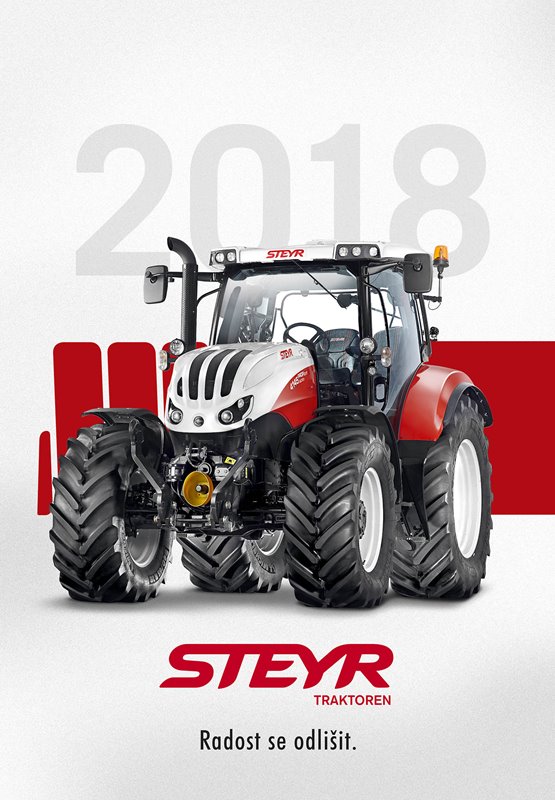 Steyr traktory kalendář 2018.